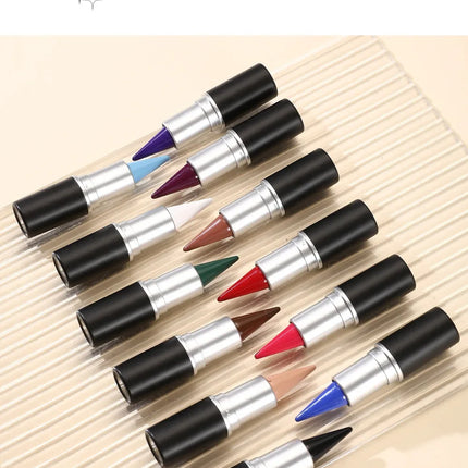 Matte Eyeliner Cream Texture Eyeliner Easy Coloring Sweat Proof High Pier Pencil Long Lasting Black White Green Eye Liner Makeup