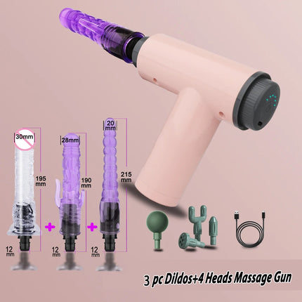 Handheld Massage Gun Dildo Vibrator Sex toys for Women Automatic Sex Machine With Clitoral stimulation Sexy toys for Couples 18