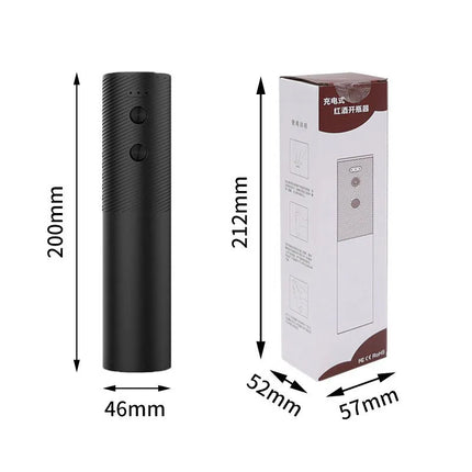 One-click Button Electric Wine Bottle Opener Automatic Corkscrew USB Rechargeable Wine Opener Wine Tools Bar Kitchen Products