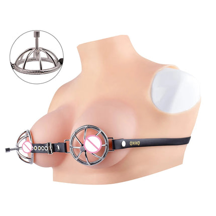 FRKO BDSM Breast Bondage Harness Belt Nipple Clip Stimulation Sadism Slave Games Women Breast Restraint Fetish Sex Toys Couples