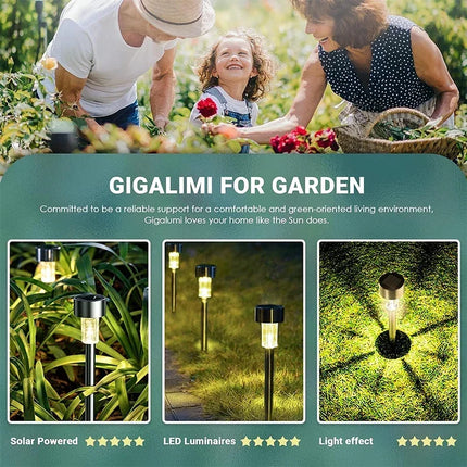 NEW 10Pack Solar Outdoor Lights Garden Lantern Solar Powered Lamp Waterproof Landscape Lighting Pathway Yard Lawn Decoration