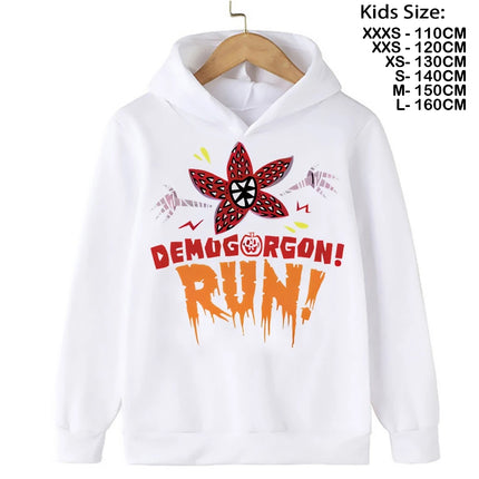 The Demogorgon Hawkins Cannibal Flower Hoodie Kids Cartoon Boys Girls Children Sweatshirts