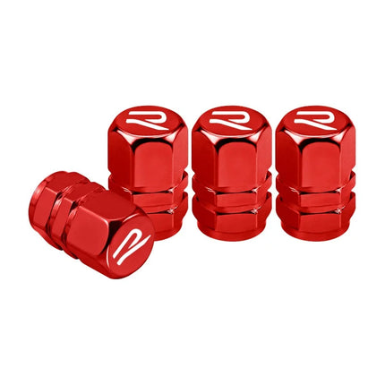 4PCS Car Metal Wheel Tires Valve Caps Badge For Volkswagen VW Golf 8 MK8 Jetta Polo R Rline Golf Tiguan GTI Accessories