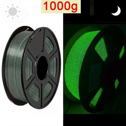 Glow In The Dark Filament PLA 1.75mm 1kg 500g 250g 3D Printer Material Luminous PLA Filament Starry Sky Blue Green High Speed