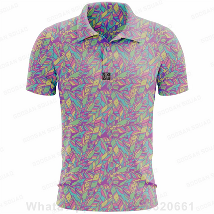 Summer Fashion Golf Polo Tee Shirts Teen Kids Polo Shirt Short Sleeve Quick Dry Team T-shirt Boys Fishing Golf T-shirt Clothing