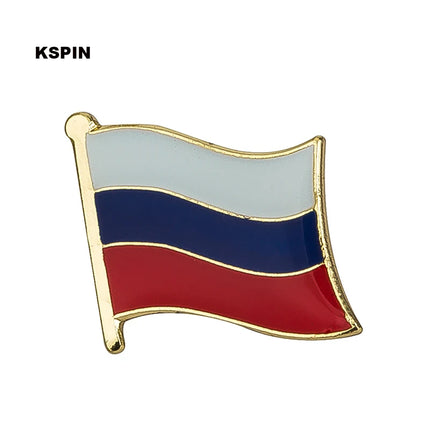 Russia Flag Laple Pin Badge Brooch