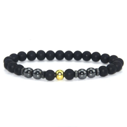 Anti-Swelling Black Obsidian Anklet Bracelet Treatment  Adjustable Weight Loss Magnetic Therapy Magnet Anklet Bracelet Women Men