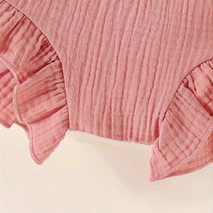 3Pairs/Lot  Summer Cute Baby Girl Climbing Pants Comfortable Breathable Shorts Newborn Baby Casual Solid Cotton Color Pants