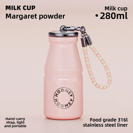 280/360ml Insulated Cup High Appearance Portable Pocket Coffee Mug For Women On-the-Go Water Bottle