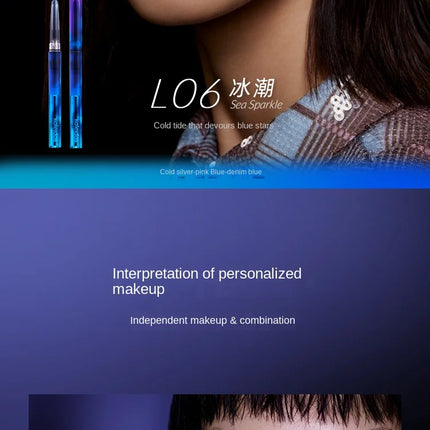 Kaleidos Eyeliner Gel Pencil Waterproof Chameleon Colour Long Wear Glitter Metallic Waterproof Eye Pen