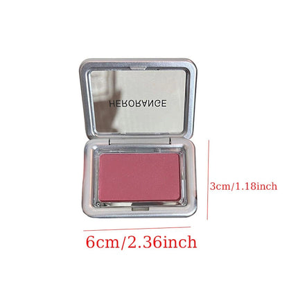 HERORANGE Monochrome Matte Blusher Palette Soft Silky Natural Nude Low Saturation Cheek Rouge Powder Makeup For Women