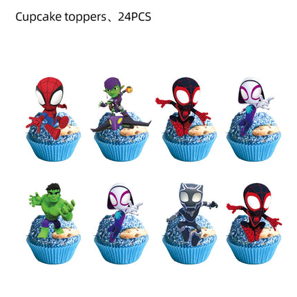Spidey And His Amazing Friends Happy Birthday Party Decorations SpiderMan Theme Balloons Supplies Tablecloth Tableware Kids Gift