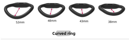Chastity Lock Cock Cage 3D Invisible Lock with 4 Arc Ring Testicle Chastity Belt BDSM Toy Hentai Bondage SexToy