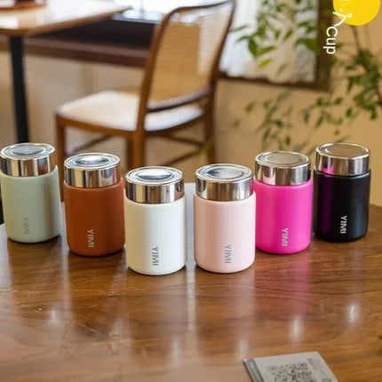 230ml Mini Stainless Steel 316 Thermos Mug Fashion Portable Pocket Vacuum Flask Coffee Tea Thermal Water Bottle Tumbler
