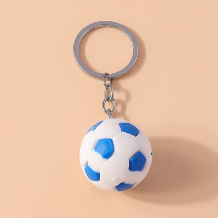 Fashion Mini 3D Soccer Football Keychain Sport Ball Key Ring for Men Women Car Key Holder Handbag Pendant  Jewelry Gift