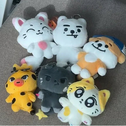 New 10cm JUNGWON Plush Pendant Kawaii JAKE HEESEUNG Jay Cos Animal Mini Stuffed Doll Keychain Toy For Fans Gifts