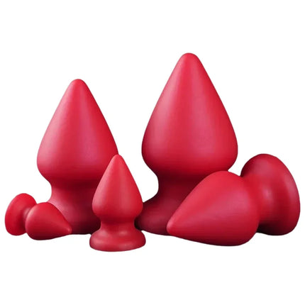 S-XXXL Huge Anal Plug Liquid Silicone Soft Conical Butt Plug Big Anal Dildos for Women Men G-spot /prostate Massage 18+ Sex Toys