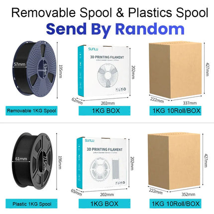 SUNLU 1KG SILK /Dual / Triple Color/Rainbow 3D Printer Filament 1.75mm 1000g Spool (2.2lbs) Neatly Filament Fit Most FDM Printer