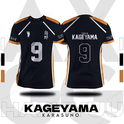 Jersey Haikyuu Fukurodani Hinata Anime 3D Print T-shirt Men Women Fashion Plus Size Short Sleeve Tops Tees Sports Tshirt Kids