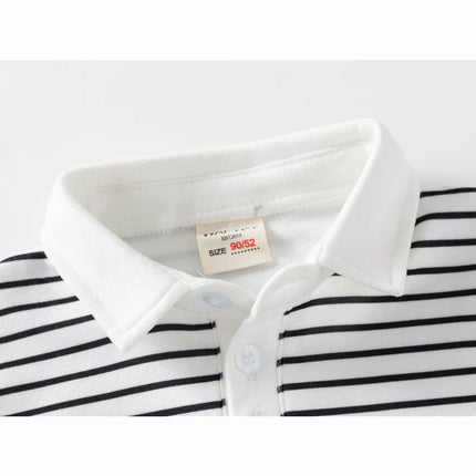 Boys Clothes Long Sleeve Polo Shirts for Kids Baby Tops Pure Cotton Sport Tops Spring Autumn Lapel Sweatshirts Children Clothing