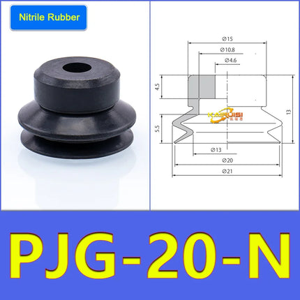 5pcs/pack PJG Series Vacuum Suction Cups PJG-20/25/30/35/40 Industrial Pneumatic Components High-Power Suction Nozzle
