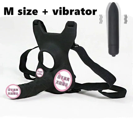 Vagina Plug 10 Frequency Double Penetration Anal Plug Dildo Butt Plug Vibrator for Men Strap on Penis  Sex Toys for Couples