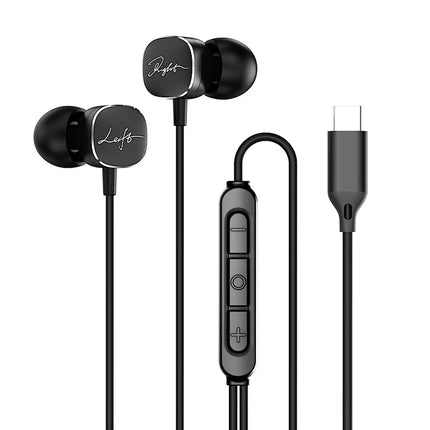 Type-C Wired Headphones For Samsung Galaxy S25 S24 S23 S22 HiFi Bass Stereo 3.5MM in-Ear Earphone A54 A34 Note 20 10 Accessories