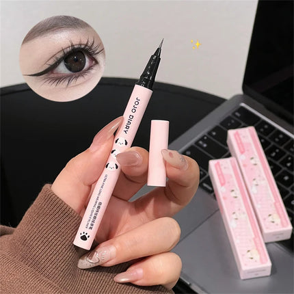 Quick-dry Eyeliner Pencil Makeup Lasting Smooth Ultra Thin Black Brown Matte Eye Liner Waterproof Liquid Eyeliner Pen Cosmetics