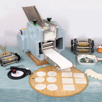 dumpling wrapper machine electric automatic Wonton Wrappers Maker Machine Roll dough Press Commercial 9cm Dumpling skin 110/220v