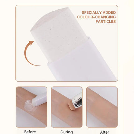 O'CHEAL Temperature Changing Foundation Stick Facial Coverage Blemishes Pores Double-Headed Face Matte Makeup Foundation Cream