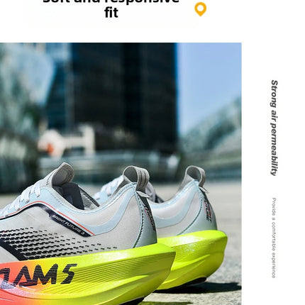 New Cushioning Running Shoes For Men Suitable Heavy Runners Lace Up Sports Women Non-slip Outdoor Athletic Male Sneakers