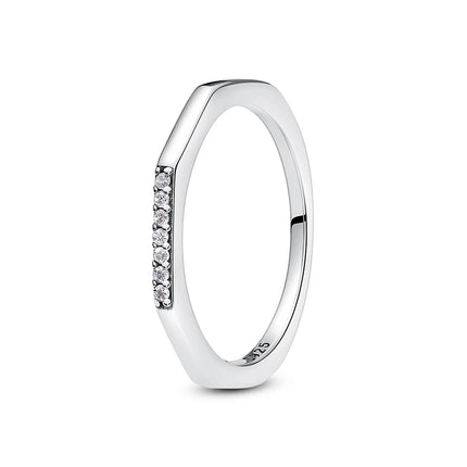 925 Sterling Silver Rings For Women Original Crown Love Heart Wishbone Engagement Wedding Rose Gold Crystal Ring Luxury Jewelry