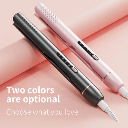 New portable splint hair straightening comb and curling iron dual-purposehousehold hair straightenercorn clip does not hurt hair