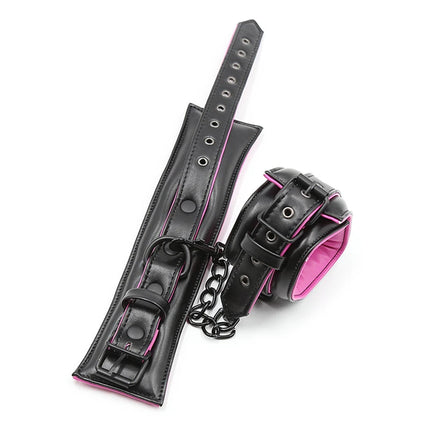 SM Sex Handcuffs Ankle Cuffs  Bdsm Collar Adult Toys  Bdsm Bondage Set Exotic Accessories Sex Toys Adult Games