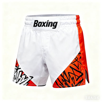 New MMA Heavyweight Fighting Men Summer Boxing Training Shorts Muay Thai Breathable Sports Pants Jujutsu Wrestling Shorts ﻿