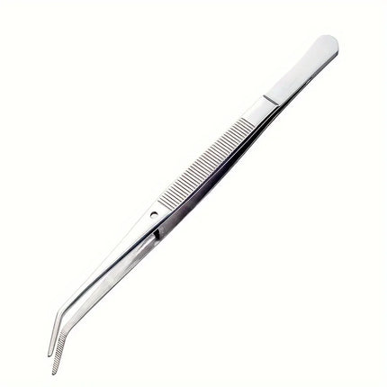 1/2/5pcs Stainless Steel Multi-Purpose Tweezers Perfect For Nail Art, Dental Crystals Cotton Picking,Dental Oral Mirror Care Kit