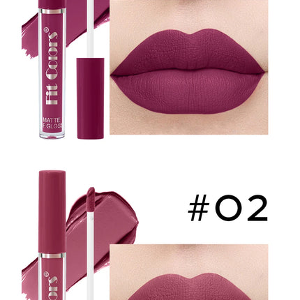 Six-piece lip gloss set, waterproof, anti-fading, easy to apply, velvet matte lip gloss