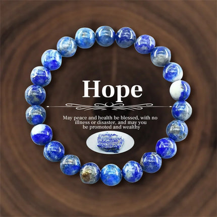 Women Natural Stone Bracelet Amethyst Quartz Tiger Eye Crystal Beads Bangles Men Health Wealth Lucky Reiki Healling Jewelry Gift
