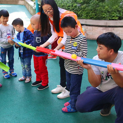 Children's Outdoor U-shaped Groove Ball Game - Team Collaboration Sensory Training Parent-child Interactive Fun Game