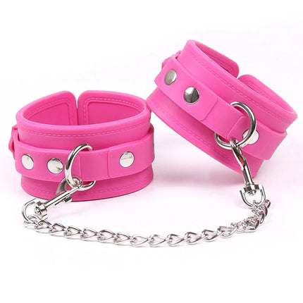BDSM Bondage Silicone Ankle Hand Cuffs Feet Fetish Handcuffs Sex Toys For Couples Adult Games Erotic Slave Wrist Restraints