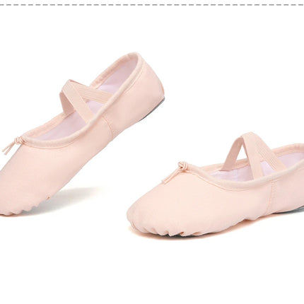 Women Ballet Shoes Girls Dance Slippers Split Sole Gymnastics Yoga Dancing Shoes Canvas Children Adult Ballerina Shoes