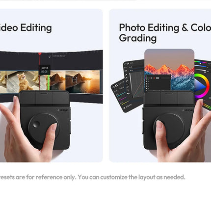 Ulanzi D100H Dial Creative Controller Video Editing Assistant for Youtube Tiktok PR PS Support Bluetooth Key Production Console