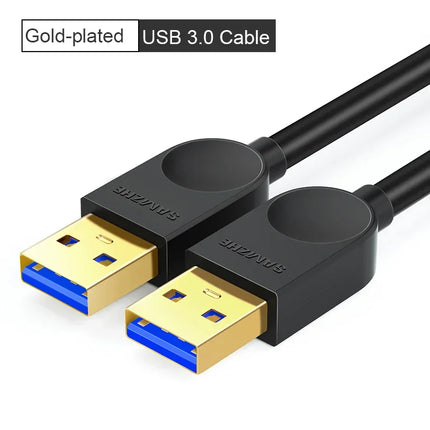 SAMZHE USB to USB 3.0 Extension Cable Male to Male Type A USB 2.0 Extend Cable For Hard Drive TV Box Laptop USB to USB Cable