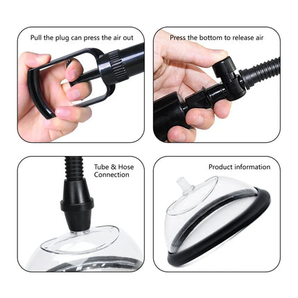 Manual Vagina Pump Female Breast Massager Pussy Pump Breast Sucking Massager Vaginal Clitoral Suction Cup Women Adult Sex Toys