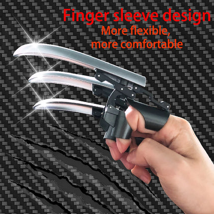 Creative Funny Anime Cosplay Wolf Claws Fingers Wear Retractable Plastic Claws Cool Folding Mechanical Fingers Antistress Toys
