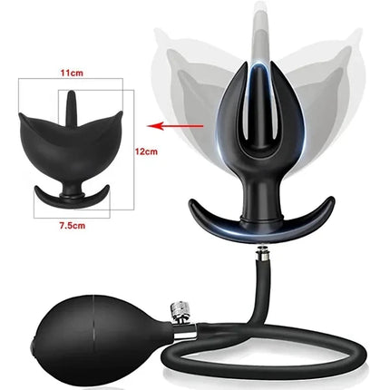 Silicone Expand Inflatable Detachable Anal Plug Waterproof Butt Sex Toy Prostate Anal Anus Pump Plug Dilator Sex Toy