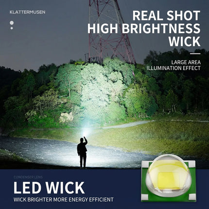 Mini Outdoor Flashlight With 3-Level Brightness Protable Hiking Camping Handheld Flashlights