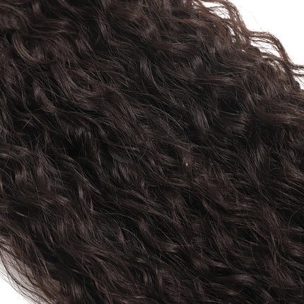 Synthetic Curly Hair Bundles Water Wave Hair Extension 1PCS/Pack 50g red-orange Color Gold Heat Resistant Fiber Kinky Curly Hair