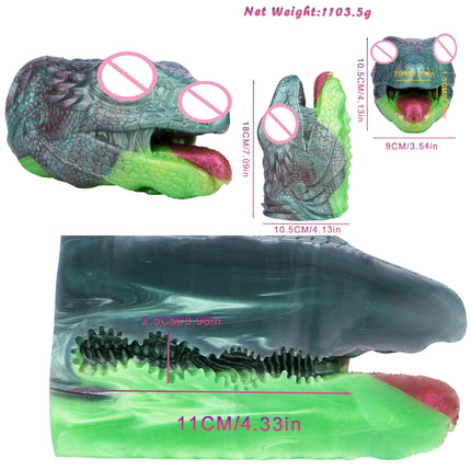 Big Animal Silicone Dog Mouth Male Masturbator Pocket Pussies Stroker Soft Deep Throat with 3D Textured Realistic Sex Toy ForMan