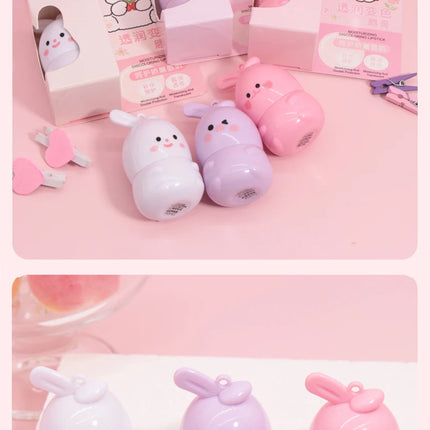 Goody Bunny Color-Changing Lip Balm Moisturizing Repairing Waterproof Lipstick Anti-Dry Cracking Temperature Change Color Lipstick